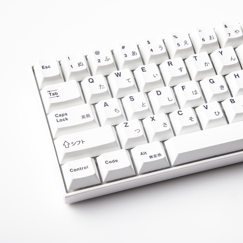 GMK Minimalist White Keycaps Cherry Profile Nhật Bản Keycaps PBT Thuốc nhuộm thăng hoa Bàn phím cơ Keycaps 137 Phím
