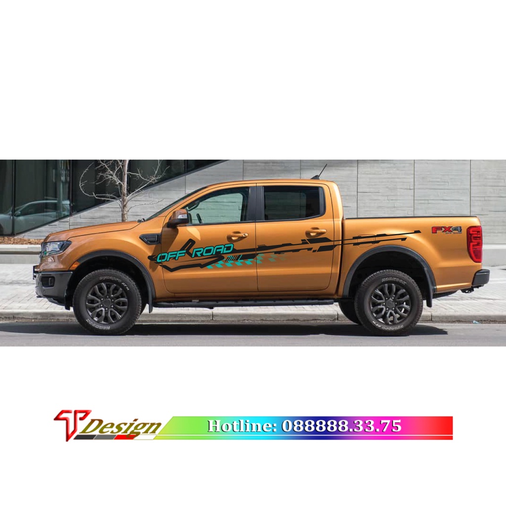 Tem xe ô tô phong cách TRD Sport, fortuner, innova, bán tải, 4 chỗ, 5 chổ, 7 chỗ  .. dán được nhiều dòng xe