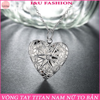 Vòng cổ , dây chuyền phong cách Châu Âu hình trái tim - Vòng cổ tình yêu có thể mở ra đóng vào ( Màu Vàng / Bạc ) VC-11