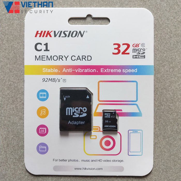 Thẻ nhớ 128GB Hikvision chính hãng