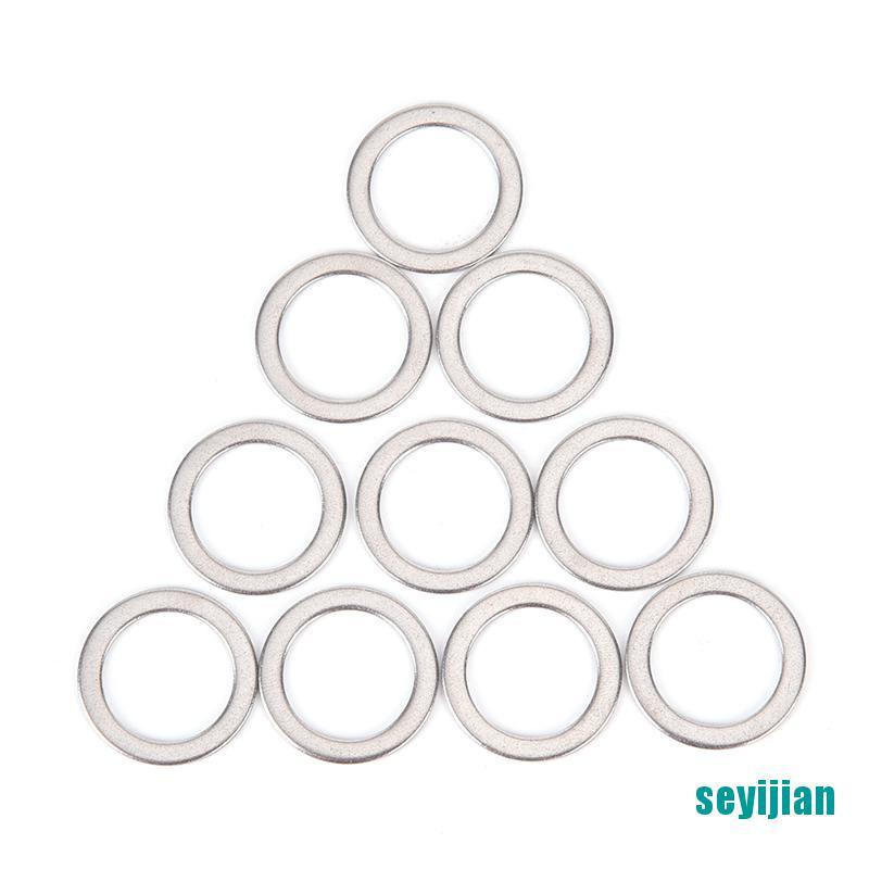 Set 10 Vòng Đệm Bằng Thép Không Gỉ Dành Cho Bàn Đạp Xe Đạp