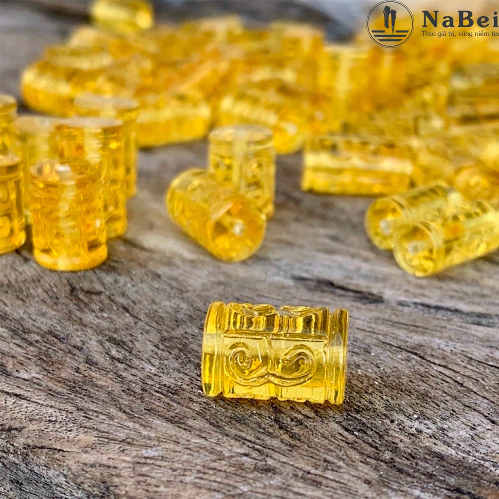 Charm Lu Thống Hổ Phách Tự Nhiên Mix Vòng Tay Cho Nam Nữ NB99 - Phong Thuỷ NaBei Store