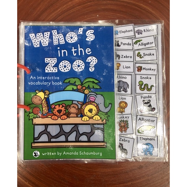 [GIÁ HUỶ DIỆT] Học liệu WHO’s IN THE ZOO BÓC DÁN