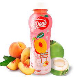 [ NEW ] LỐC 6 CHAI NƯỚC ĐÀO THẠCH DỪA  A-DEW ( 450ML/CHAI )
