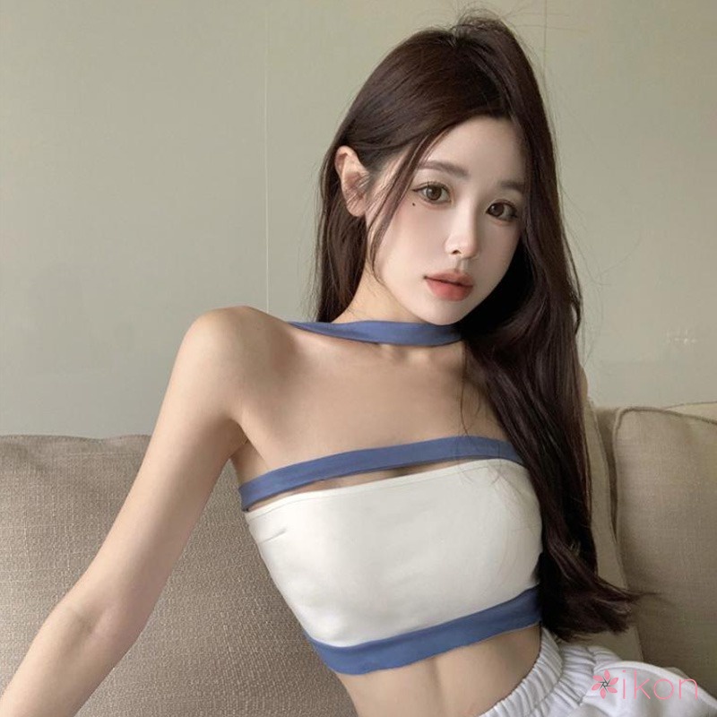 Áo Croptop Không Tay Màu Sắc Xinh Xắn Cho Nữ