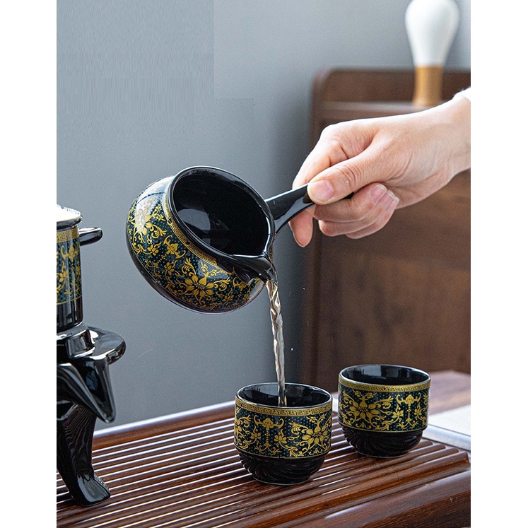 Bộ Ấm Chén Pha Trà Đạo Tự Động Kiểu Cối Xay