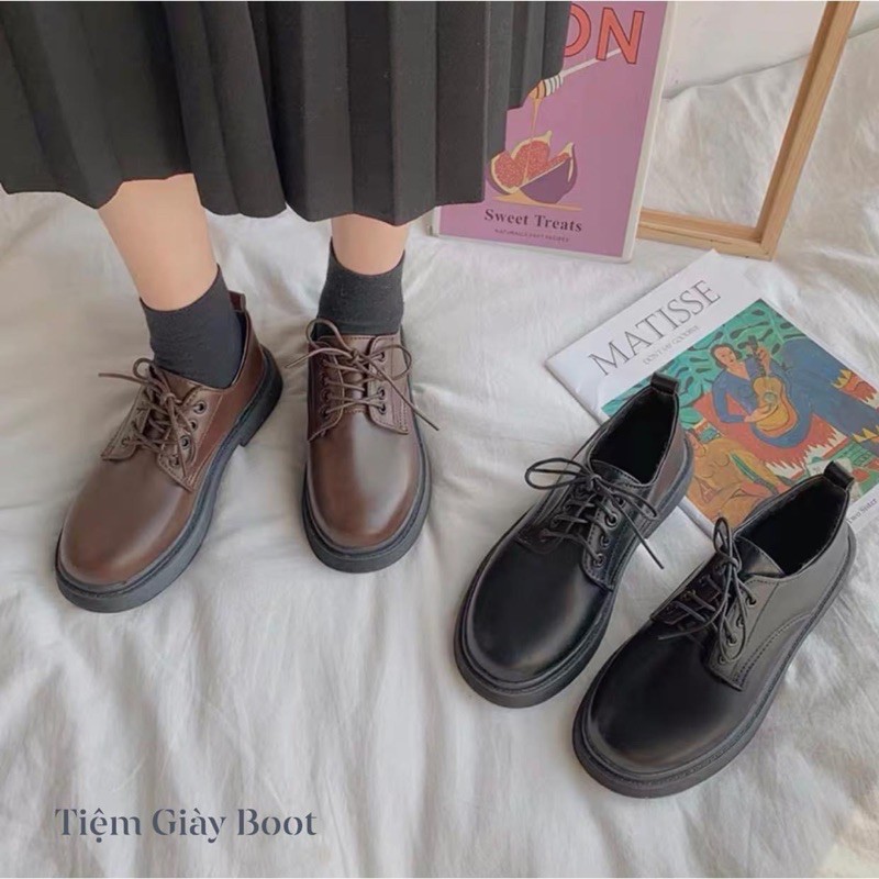 Giày Cổ Thấp VintageFREESHIP CÓ SẴNmã KQ23 đáng yêu(FULL BOX LOGO TIỆM GIÀY BOOT)