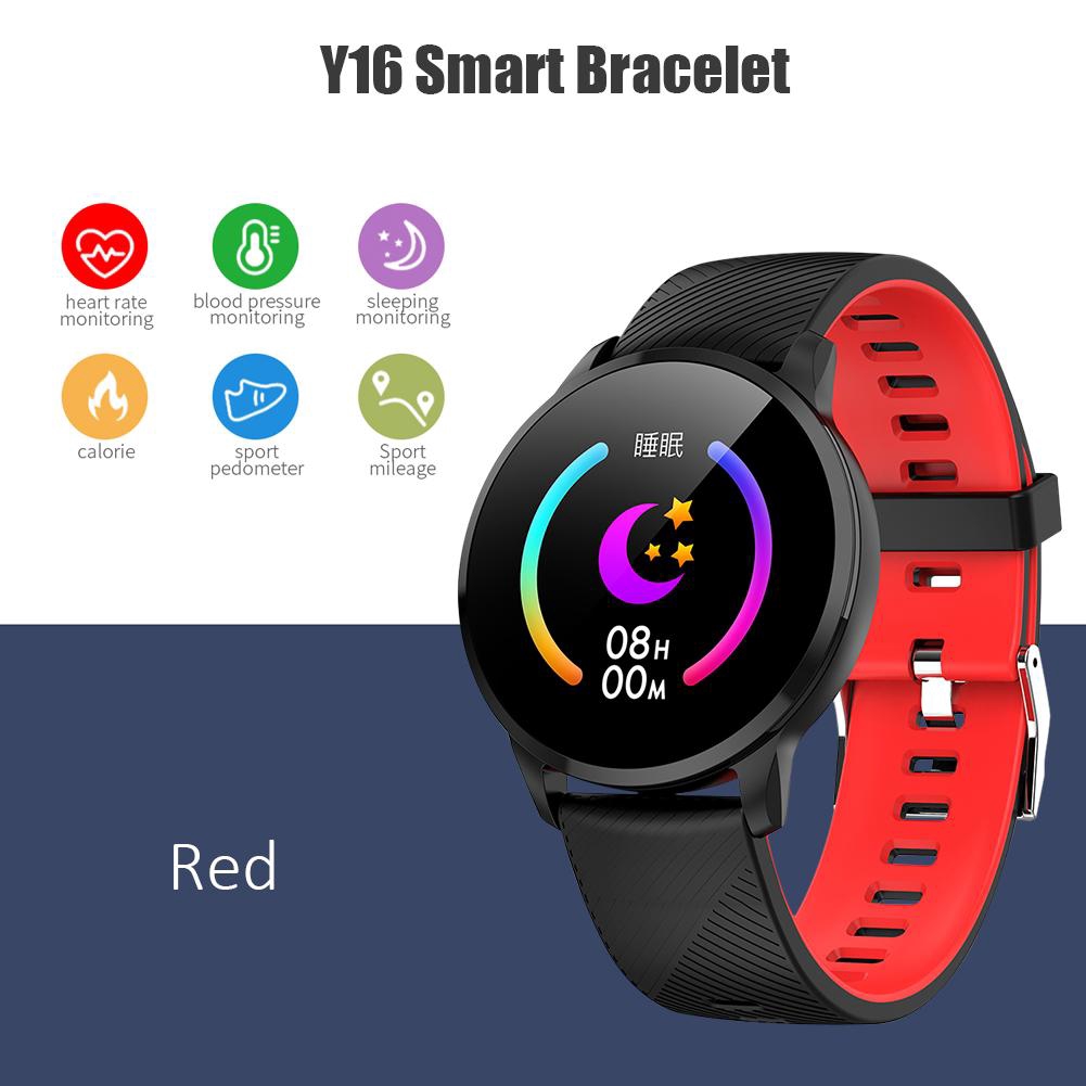 Y16 1.3 inch Smart Wristband Watch IP67 Heart Rate Monitor Fitness Tracker