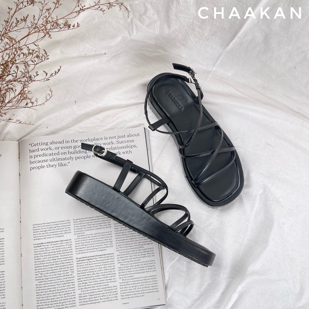 Xăng đan đế bánh mì dây phối đồ trẻ trung xinh xắn chuẩn size