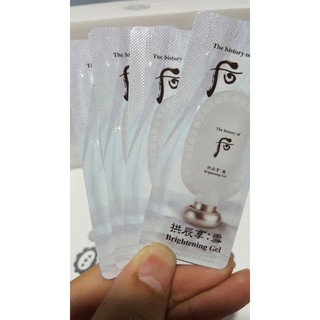 combo 10 gói sample kỳ da chết whoo brightening gel