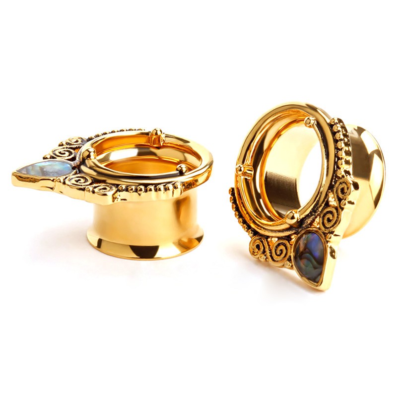 Khuyên nong tai hình vỏ ốc bằng thép không gỉ cá tính