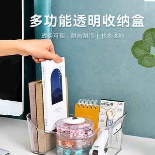 Máy tính để bàn hộp lưu trữ mỹ phẩm màu đỏ đa chức năng trong suốt ký túc xá Mặt nạ chăm sóc da, đồ ăn nhẹ, sinh viên li