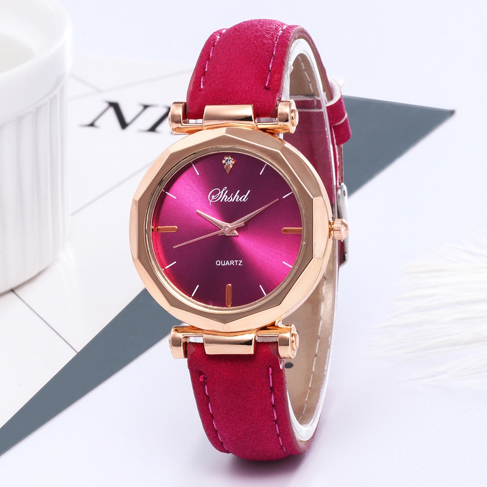 Đồng Hồ Dây Giả Da ĐíNh Đá ThờI Trang Cho Nữ
