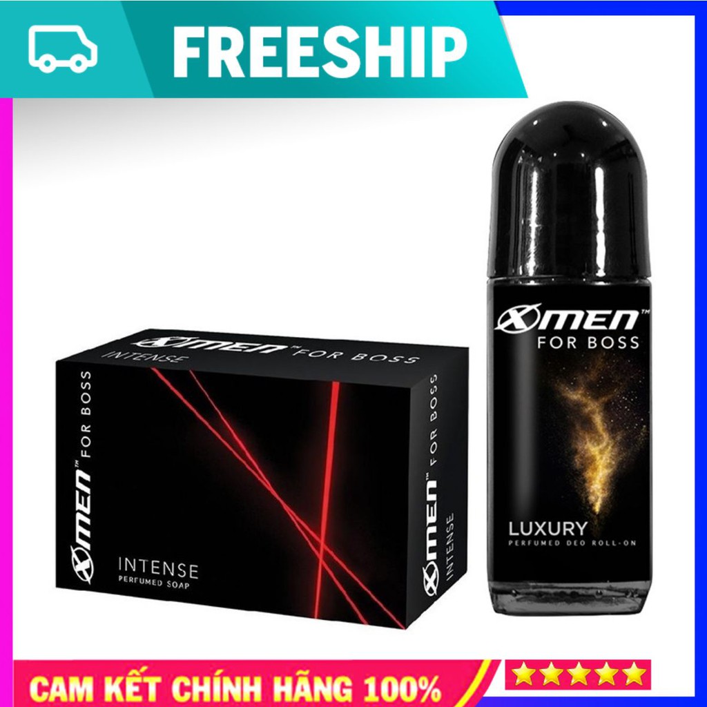 Lăn khử mùi X-Men for Boss Luxury 50ml (Tặng Xà bông cục Xmen for Boss 75g giá 20k) Hàng chính hãng