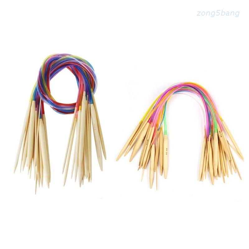 Bộ 18 Kim Đan Len Bằng Tre Kích Thước 2mm - 10mm 40 / 80cm