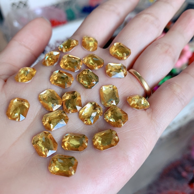 [HD1] 100 hạt đá kết trang trí có lỗ