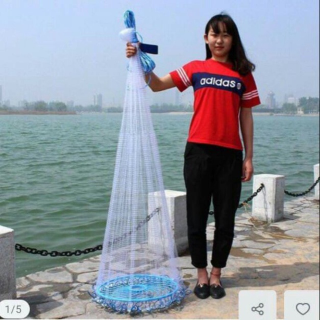 Chài Đĩa Bay Bắt Cá Thái Lan Sợi Cước Dễ Sử Dụng