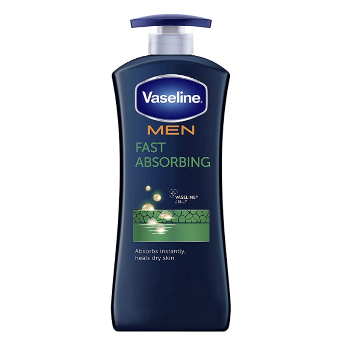 Dưỡng thể cho cơ thể & mặt nam giới Vaseline Men Fast Absorbing Body & Face Lotion 600ml (Mỹ)