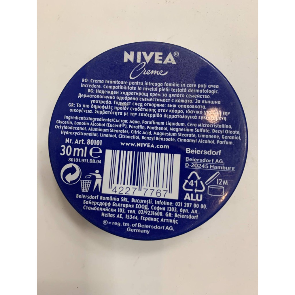 Kem sáp nẻ NIVEA hàng nội địa Đức cấp ảm chống khô nứt nẻ, an toàn cho da, GGEU