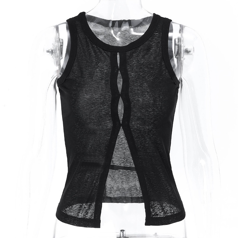 Áo Tank Top Mỏng Cổ Tròn Thời Trang Cho Nữ