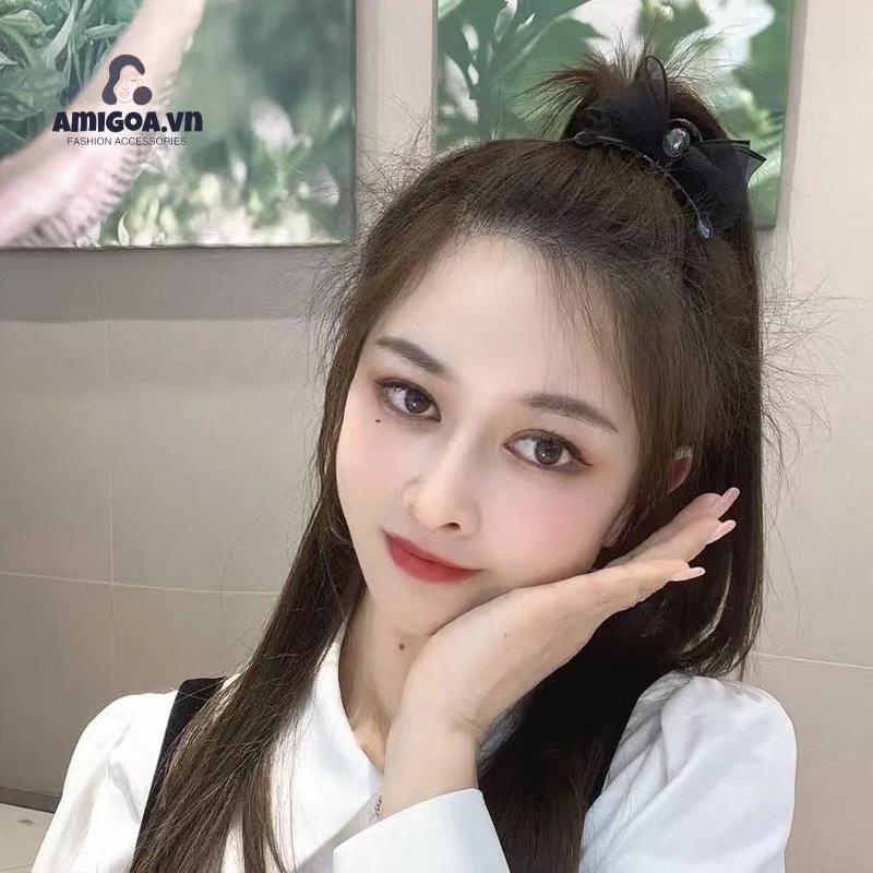 ✨✨Kẹp Tóc Nơ Hai Mặt Cố Định Tóc Dành Cho Trẻ Em