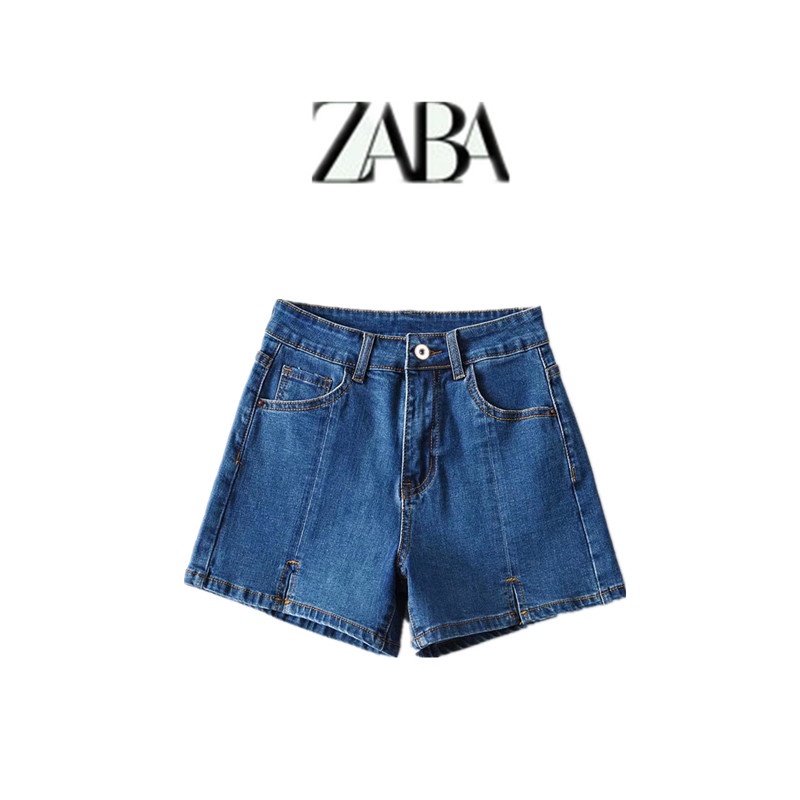 Zara Quần Short denim Lưng Cao Xẻ Tà 4 Màu Phong Cách Âu Mỹ Thời Trang Mùa Hè 2022 Cho Nữ