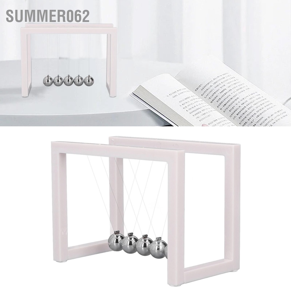 [Hàng Sẵn] Cân bằng Con lắc Quả bóng Acrylic Giá đỡ sắt Cơ thể Giáo dục Giảm căng thẳng Bóng xích đu để bàn【Summer062】