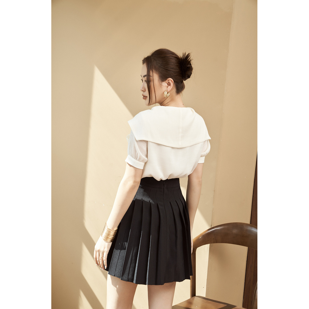 LADY ME by Eva de Eva Chân váy mini xếp ly ngắn 21SCVO009D | BigBuy360 - bigbuy360.vn