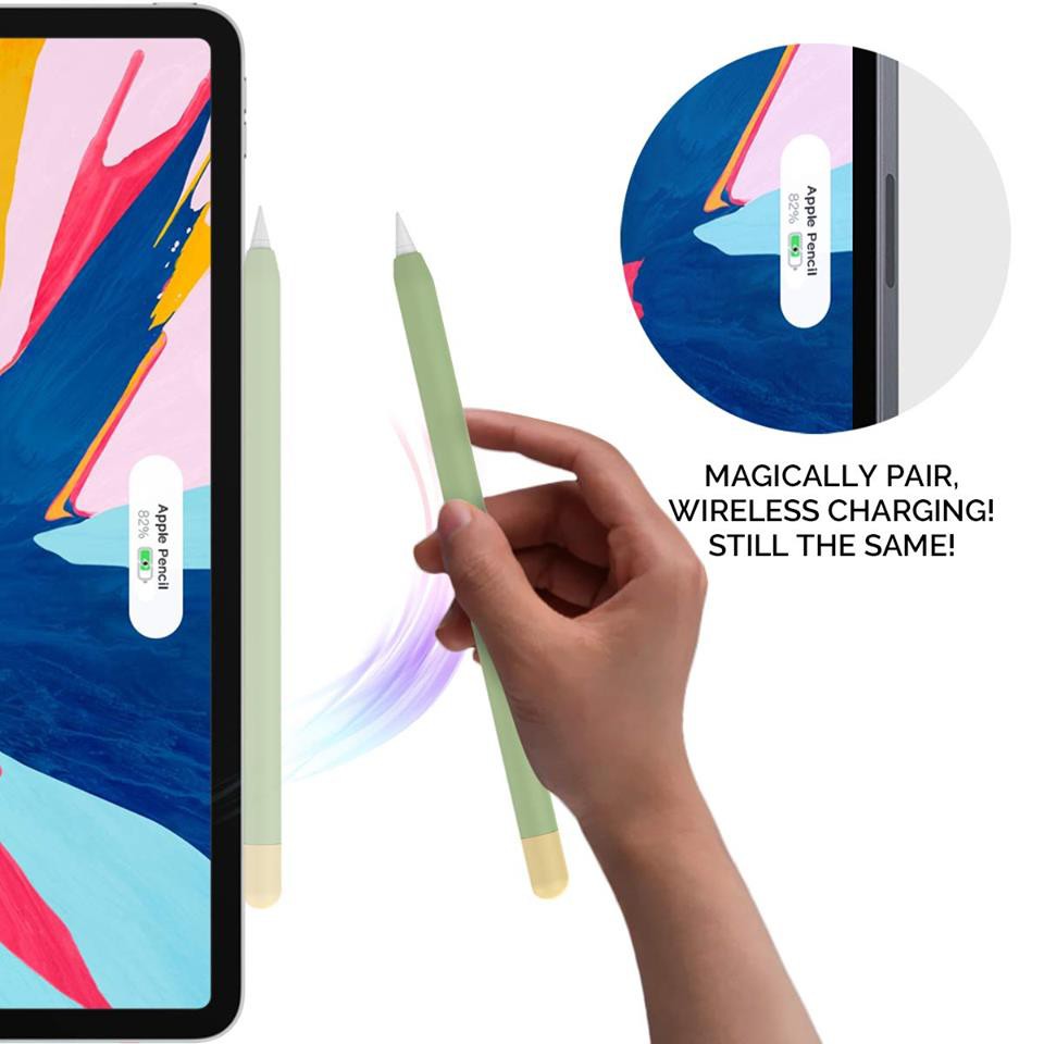 Ốp Silicon Dành Cho Apple Pencil 2 Kiểu Bút Chì AHASTYLE