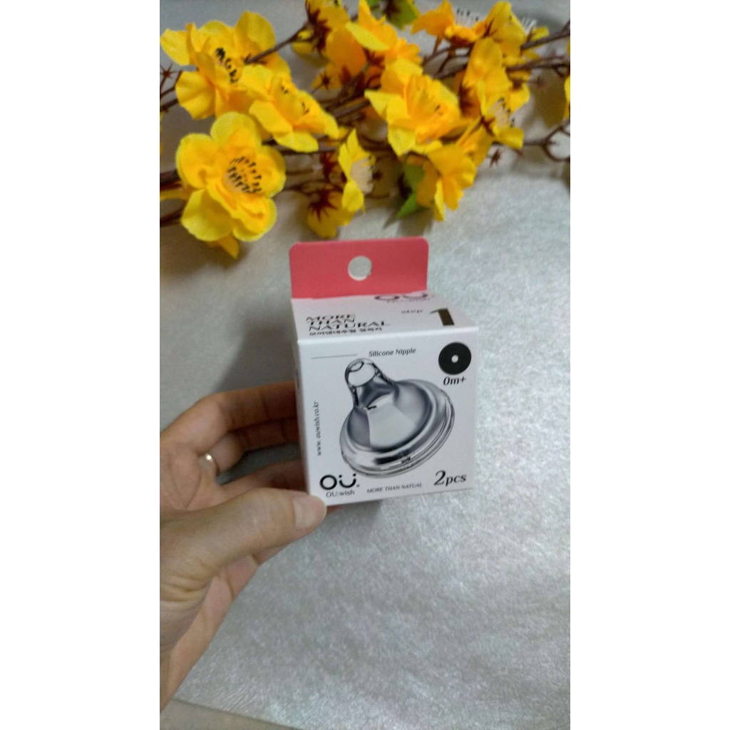 Núm ti bình OU:wish, size 1/ 2/ 3/ 4/ 5 Núm Ou thay thế bình Moyuum/ Pi/ Lans