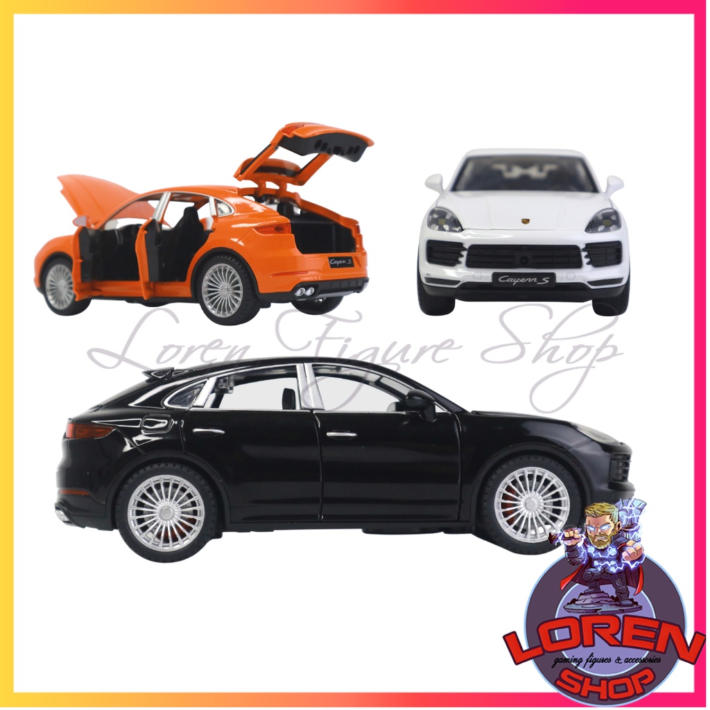 Mô hình ô tô kim loại Porsche Cayenne S tỷ lệ 1:24, SUV đồ chơi siêu sang có đèn còi mở full cửa cốp xe - lorenshop