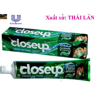 Kem đánh răng Closeup Thái Lan 160g hương bạc hà