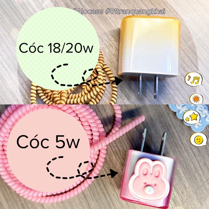 (alocase) Bảo vệ cóc sạc 18w/20w/5w