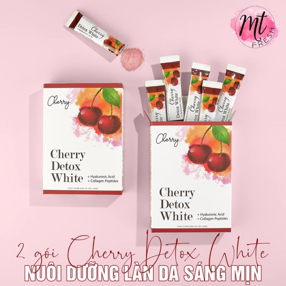 Cherry Detox WHITE Giữ Dáng Đẹp Da giảm lão hóa, bổ sung collagen. | Thế Giới Skin Care