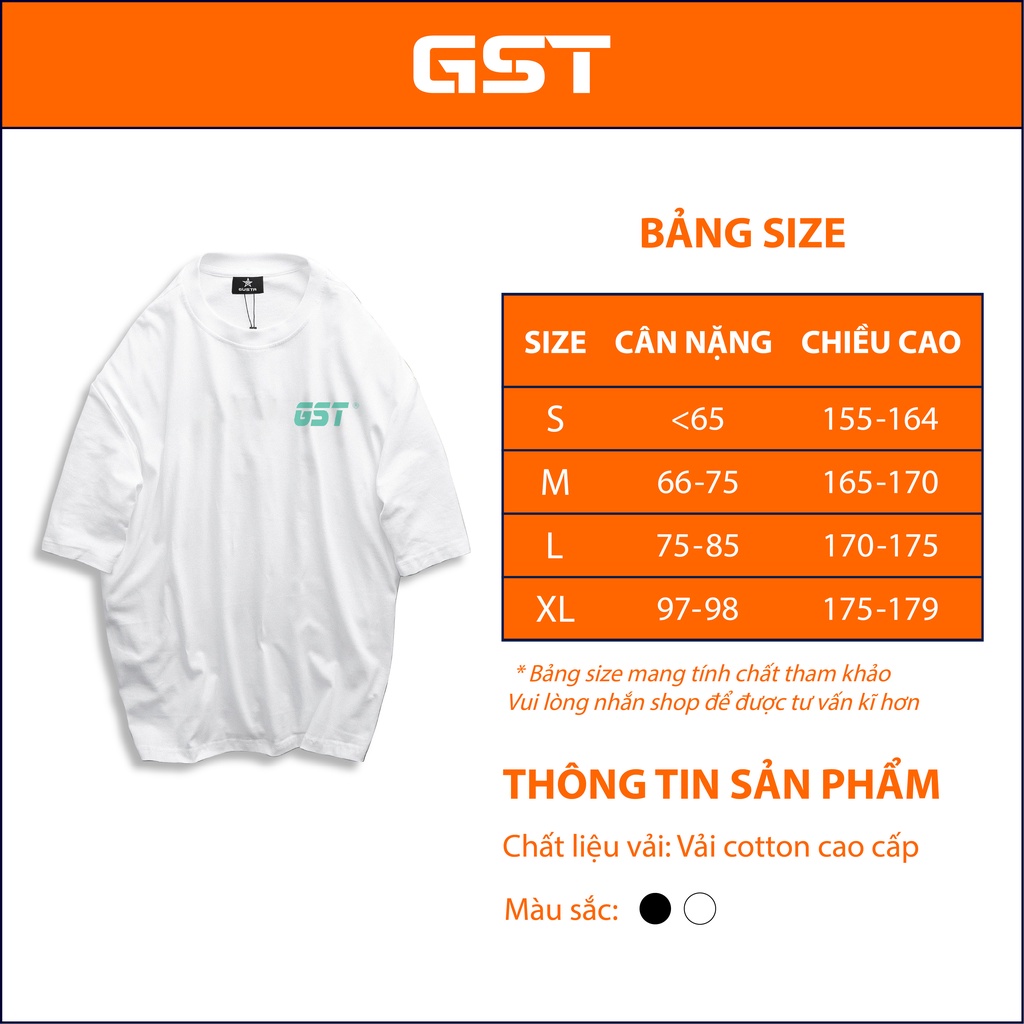 Áo Thun Local Brand GST in hình chữ phông nam nữ tay lỡ form rộng