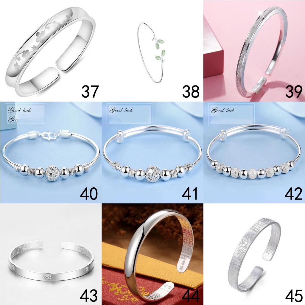 Vòng Tay Mạ Bạc 925 50 Kiểu Dáng Đơn Giản S006