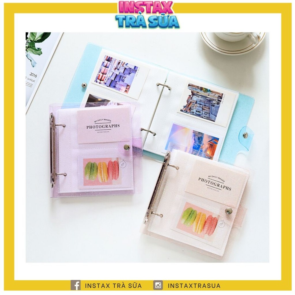 ALBUM INSTAX MINI (100 ẢNH) & ADHESIVE (DÁN ẢNH) - BLING BLING