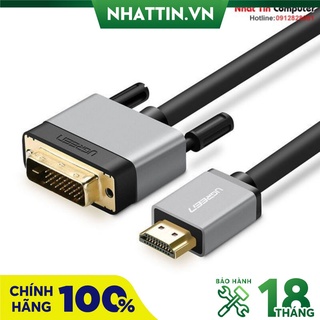 Cáp chuyển đổi hdmi to dvi dài 5m ugreen 20889