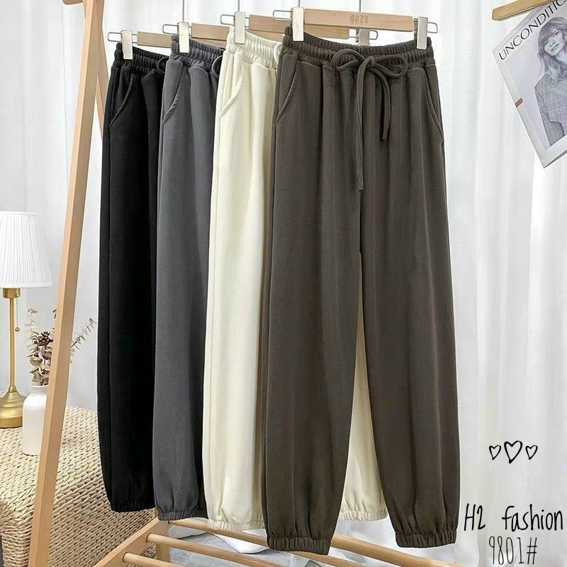 Quần nỉ cạp chun bo gấu hàng QC