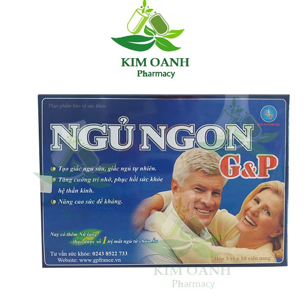 Ngủ Ngon G&P -  Giúp ngủ ngon, dưỡng tâm an thần, tạo giấc ngủ sâu, giấc ngủ tự nhiên
