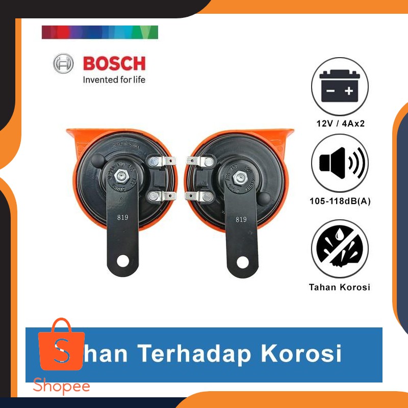Bosch Còi Xe Mô Tô Ốc Sên - 0986ah0459 Tỉ Lệ 1 Bộ