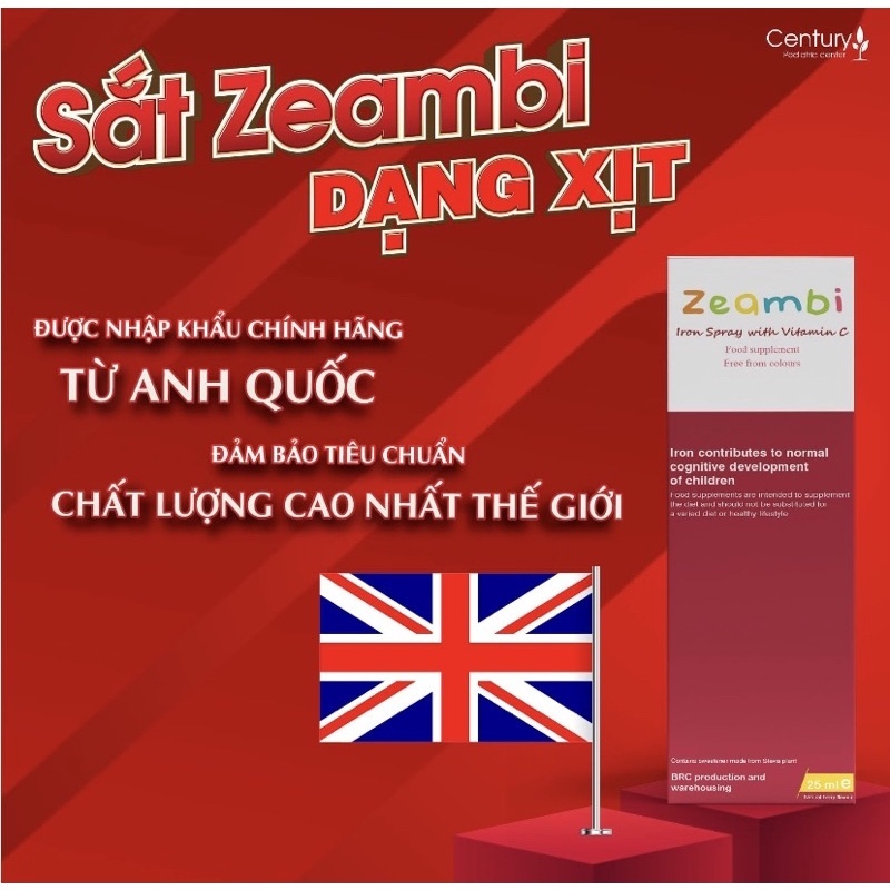 SẮT DẠNG XỊT - Nhập khẩu nguyên hộp từ Anh quốc
