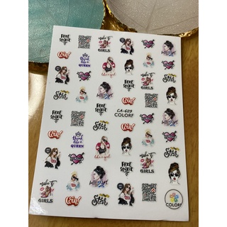 Sticker dán móng họa tiết lạ/ độc 2