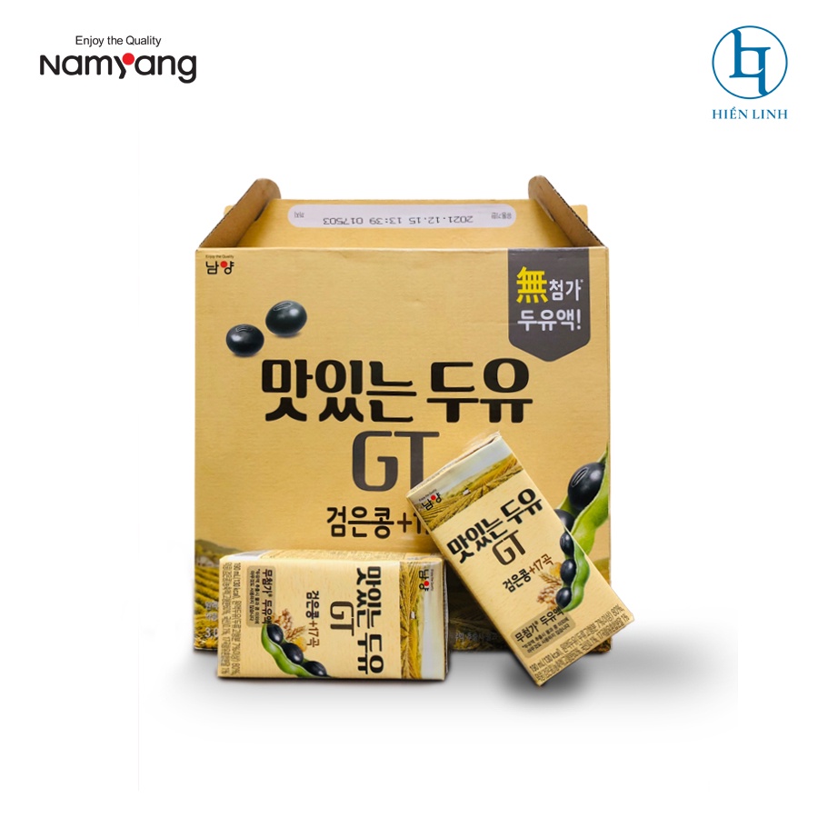 Sữa Hạt Đậu Nành Đen Và 17 Hạt Ngũ Cốc Namyang GT Hàn Quốc (1 thùng 16 hộp 190ml)