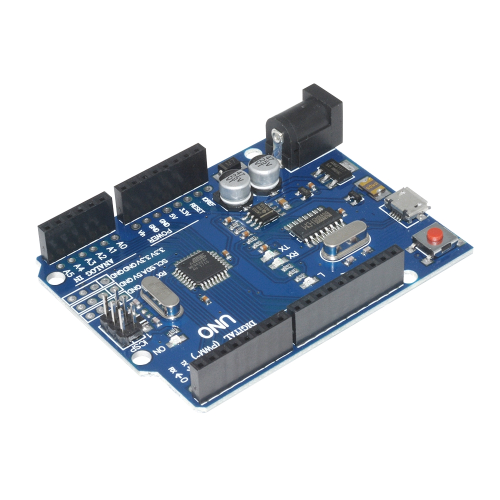 Phiên bản mới nhất Arduino UNO R3 ATMEGA328P-16AU CH340G Micro USB Board