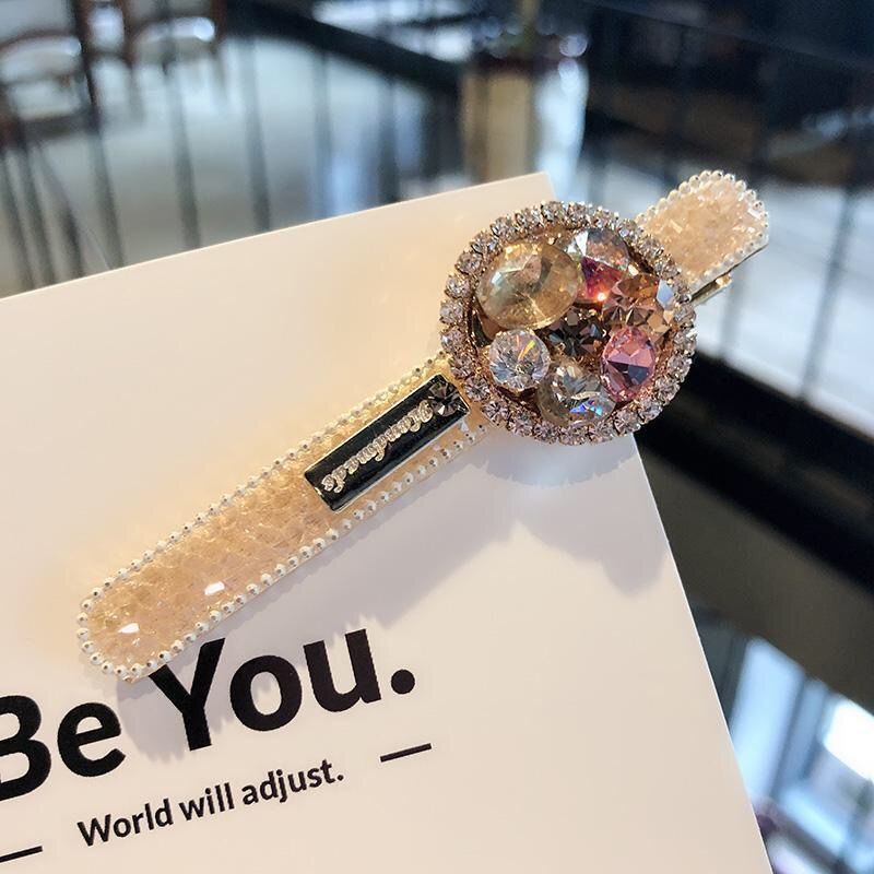 Kẹp Tóc Đính Đá Kim Cương Phong Cách Mới