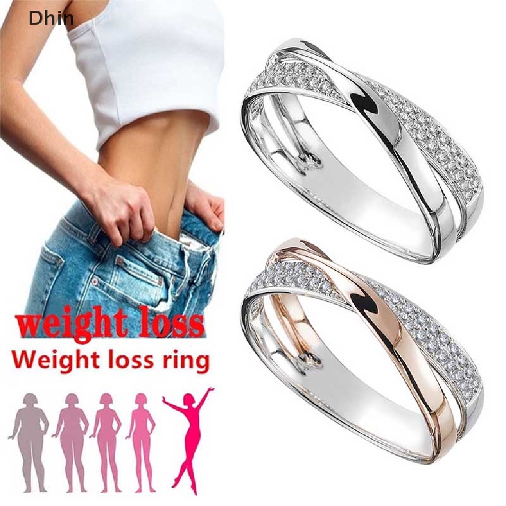 Nhẫn Đính Đá Pha Lê Từ Tính Chăm Sóc Sức Khỏe Giảm Cân