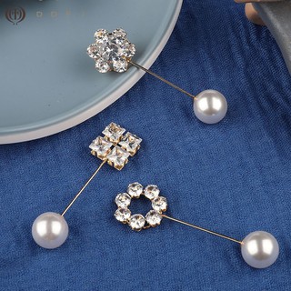 Ghim cài áo phối đá kim cương và ngọc trai sáng tạo cho áo khoác kiểu Hàn Quốc sáng tạo chất lượng cao