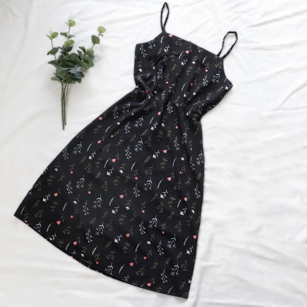 Đầm váy hai dây hoa nhí dễ thương xinh xắn Rolisa RD003 | BigBuy360 - bigbuy360.vn