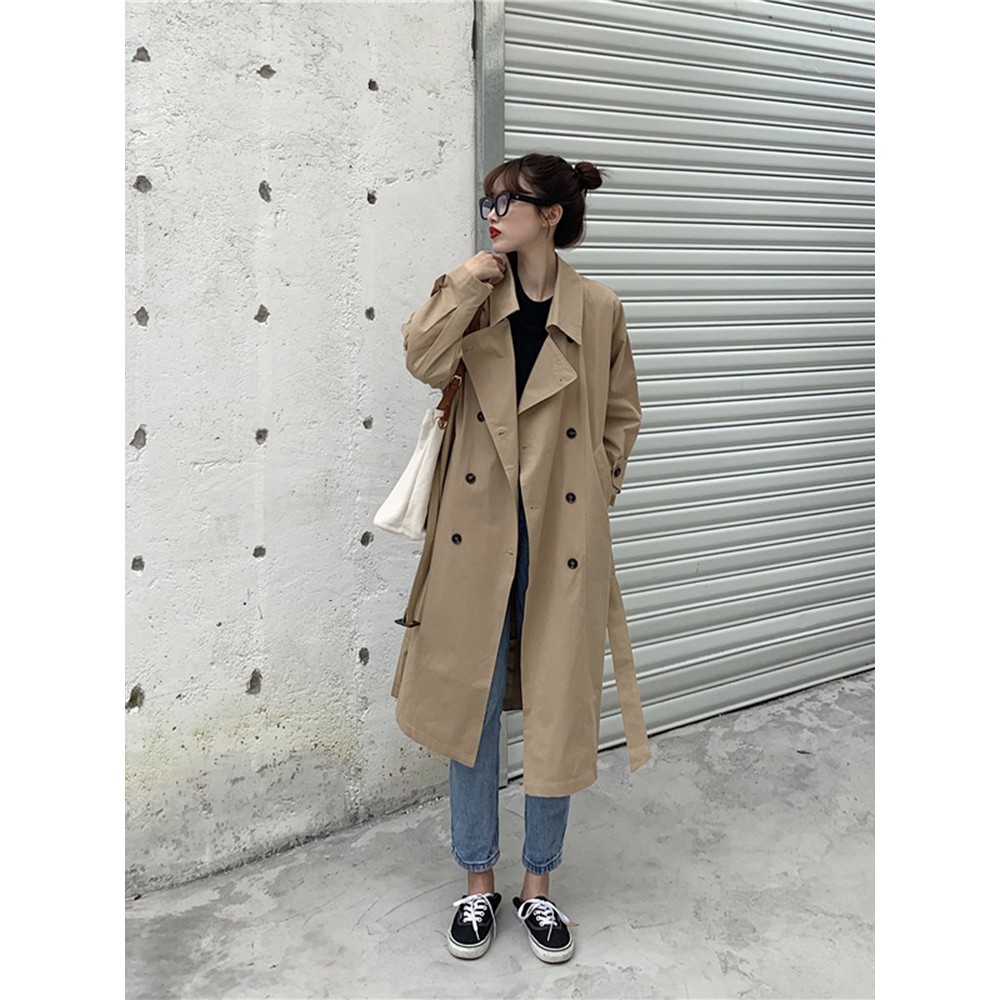 🌸Hàng Order🌸Áo Khoác Mangto Thu Đông Dáng Dài Phiên Bản Hàn Quốc🌸Kèm Ảnh Thật | BigBuy360 - bigbuy360.vn